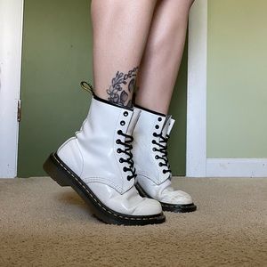 White Dr Marten 1460s Boots